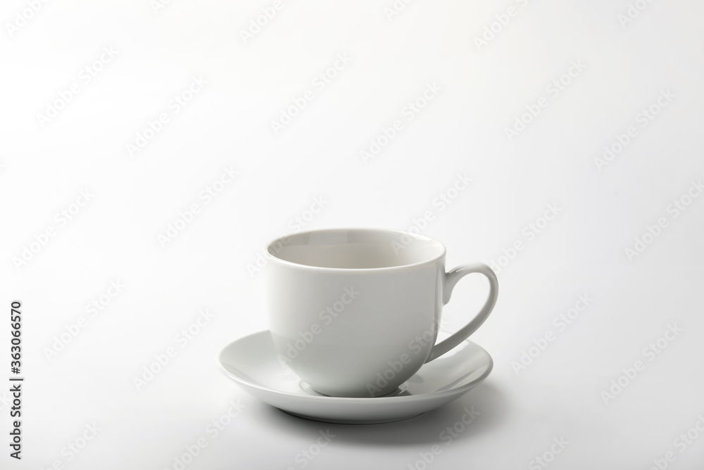 .Coffee cup on white background