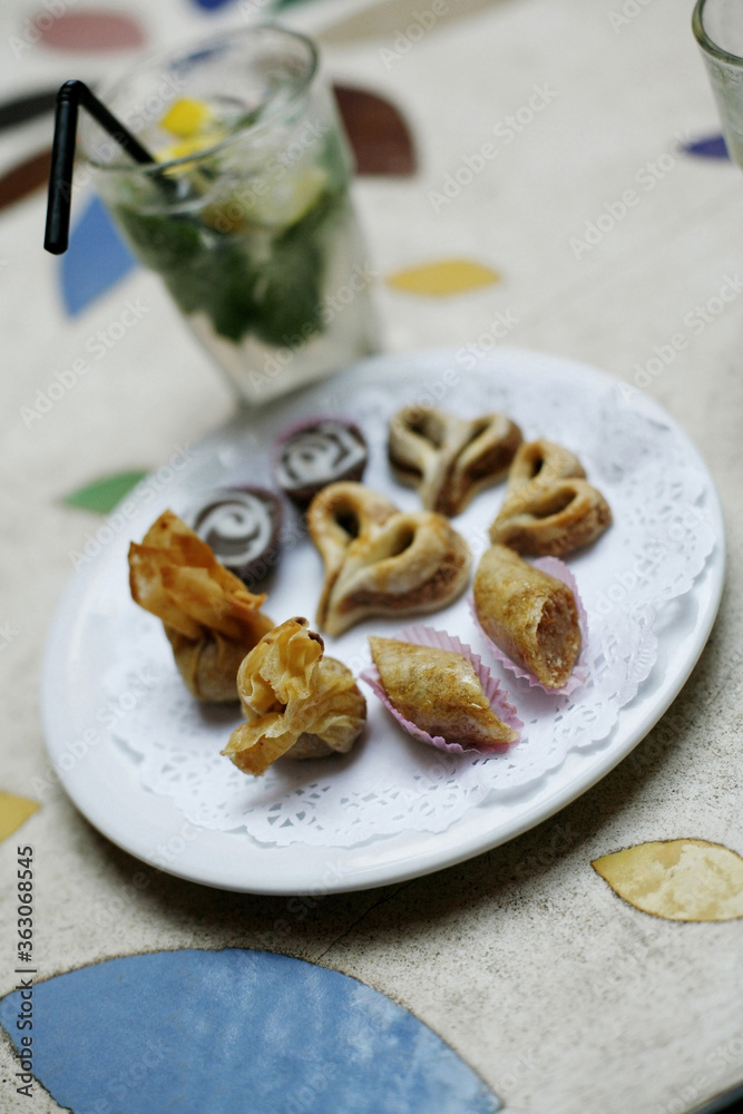 Variety of cakes and dessert Variety of cakes and dessert