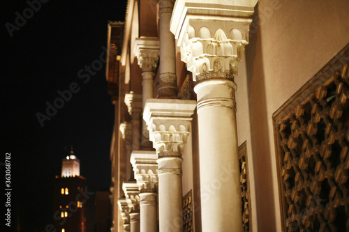 Columns of a building