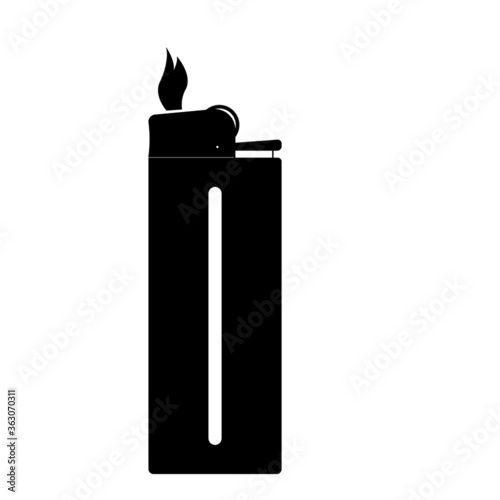 burning match vector