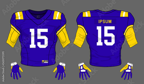football jersey uniform template set kit	