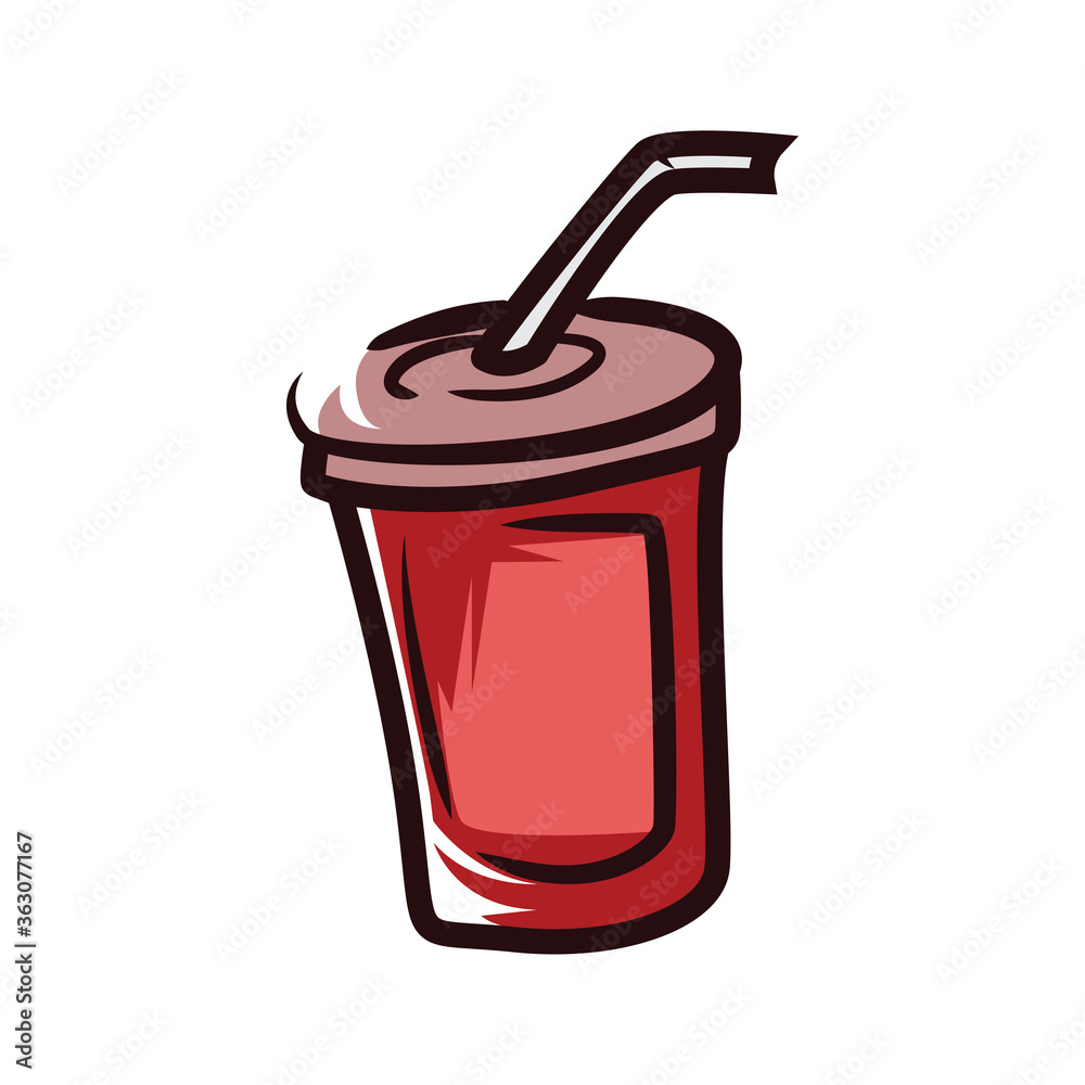 Soft Drink Doodle drawing vector Illustration Soft Drink Doodle drawing vector Illustration