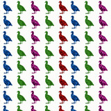 Duck Birds Repeat Patterns Animal Background blue green illustration.