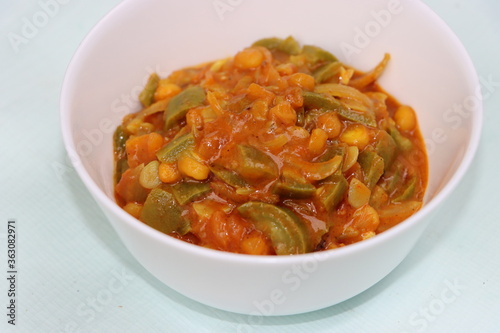 Turai Chanda dal Subji or Sponge gourd curry in South Indian style