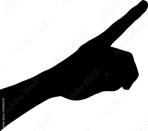 collection hand set in gesture