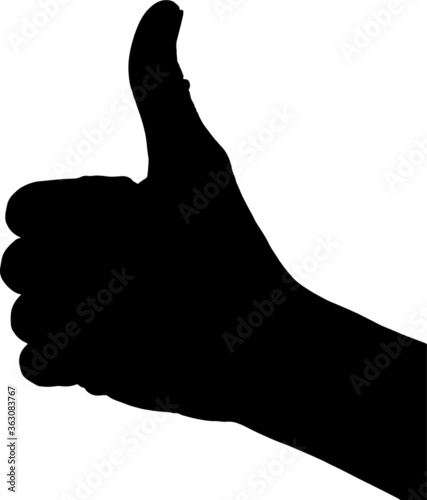 collection hand set in gesture