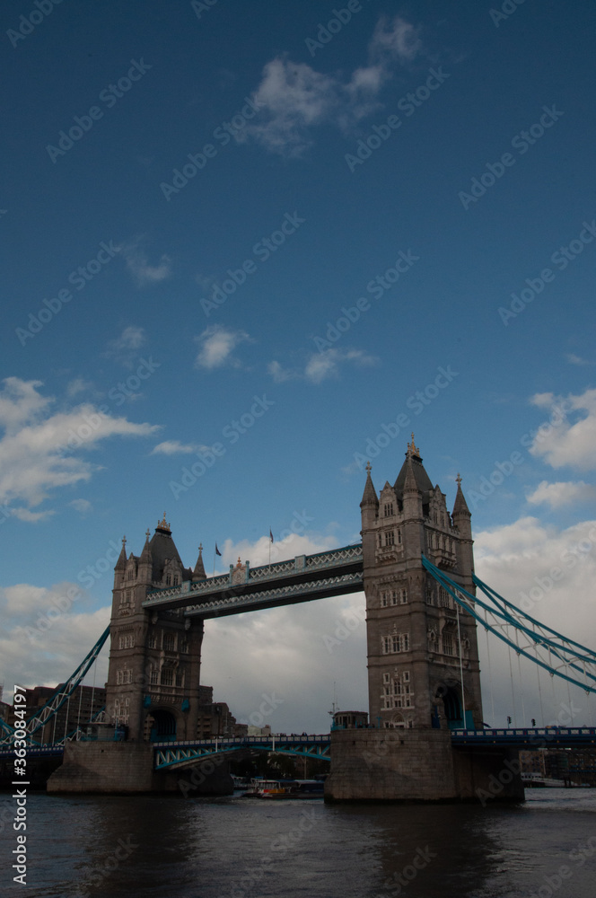 portrait of tower bridge london uk