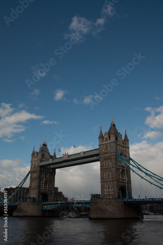 portrait of tower bridge london uk