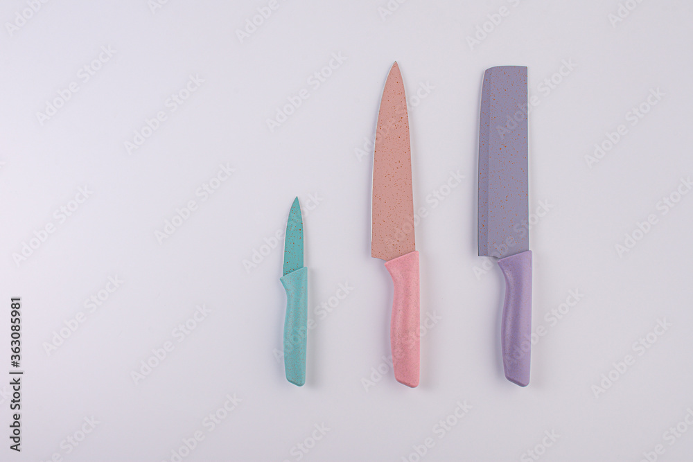 ceramic kitchen knife on a white background ceramic kitchen knife on a white background