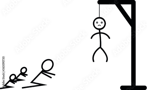 hangman game idea concept photo