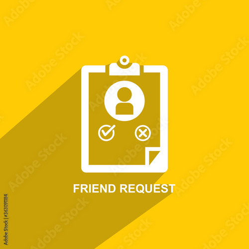 friend request icon, Business icon vector