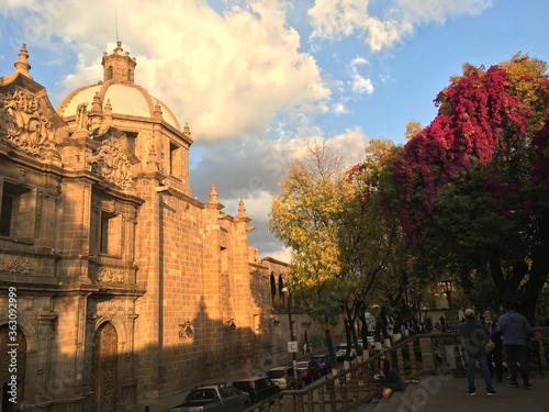 Chuch at Downtown in Morelia, Michoacan