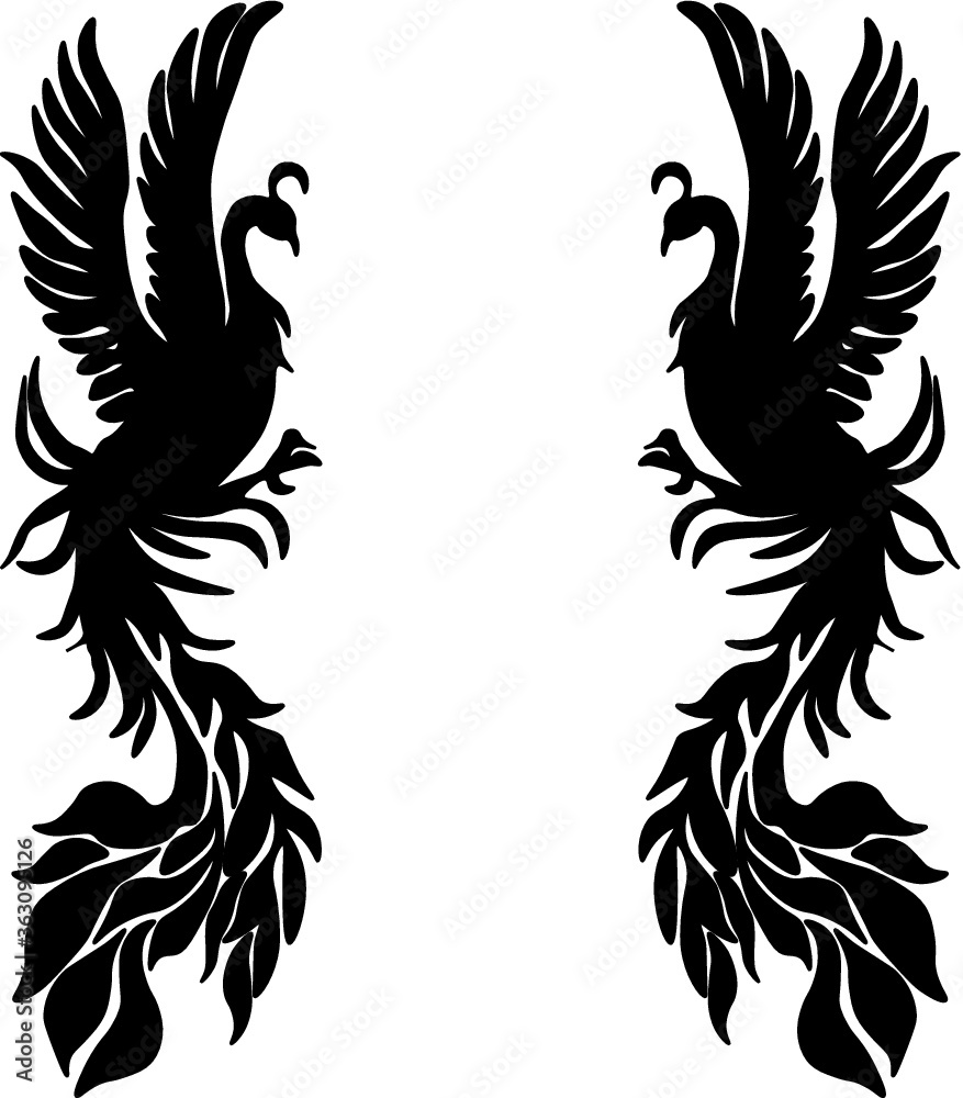 Fototapeta premium swan logo background