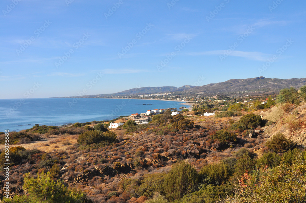 Küstenlandschaft auf der griechischen Insel Rhodos