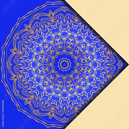 Mandala design elements. Invite templates . Wedding invitation, thank you card, save card, baby shower. Vector illustration.