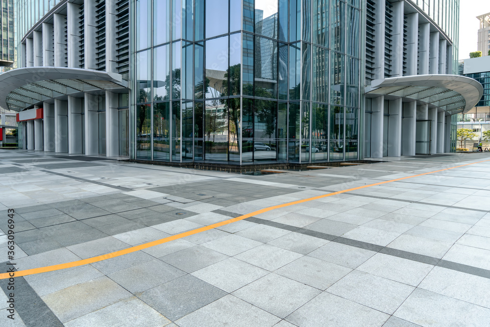 Office buildings and streets in Shanghai Financial District Office buildings and streets in Shanghai Financial District