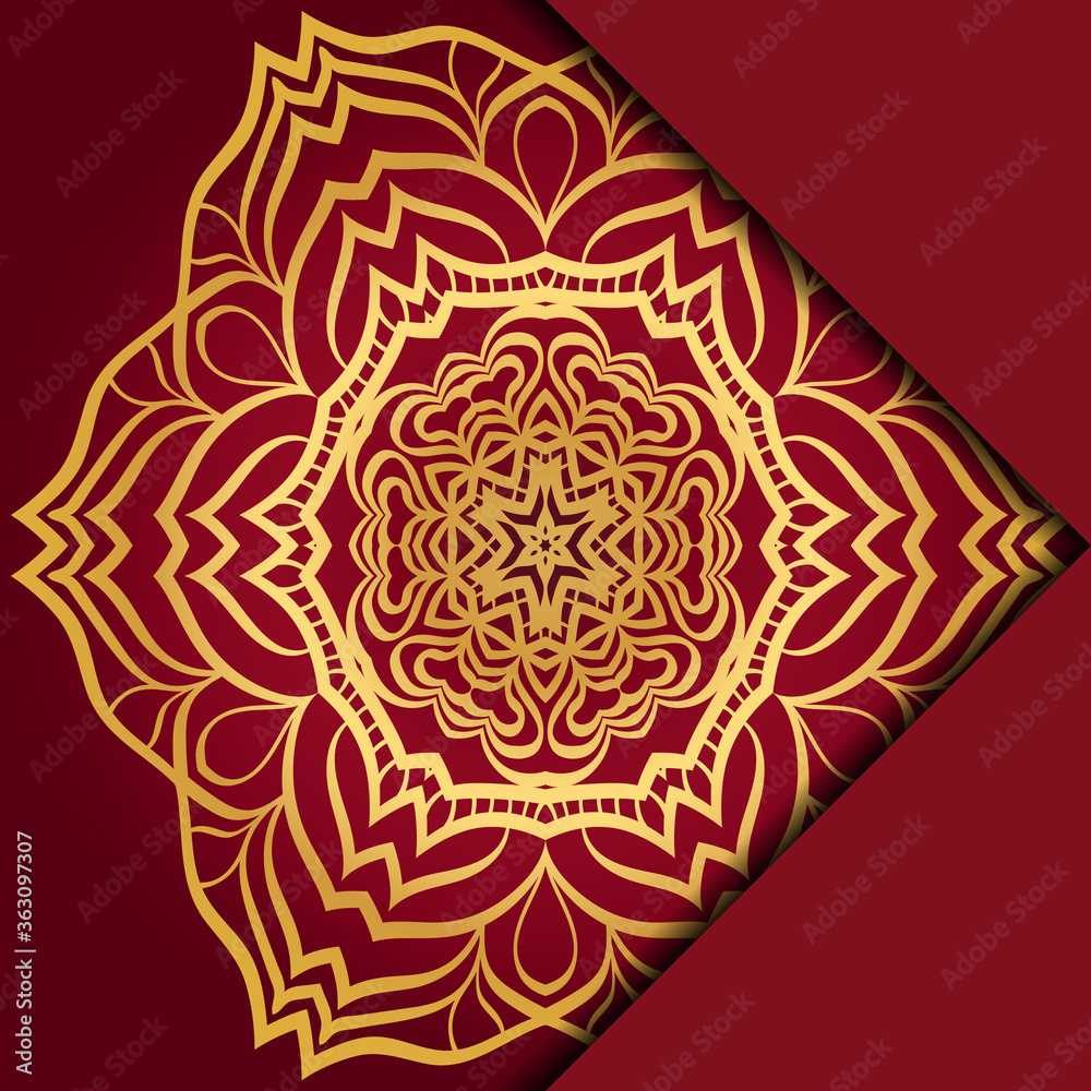 Mandala background. Vector illustration. For book cover