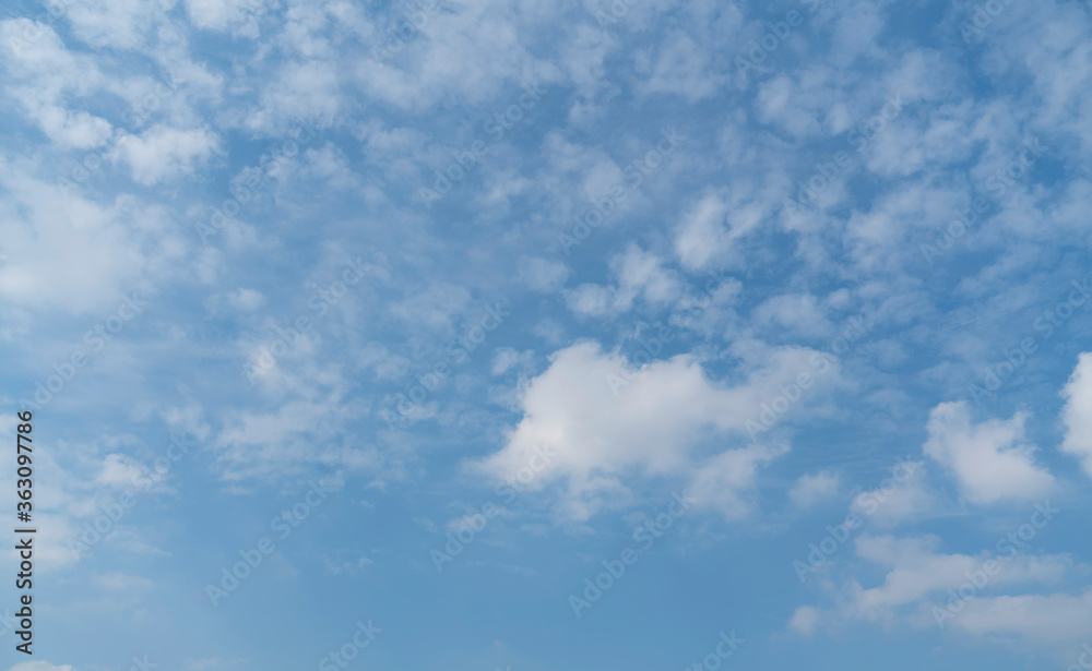 The vast blue sky and clouds sky The vast blue sky and clouds sky