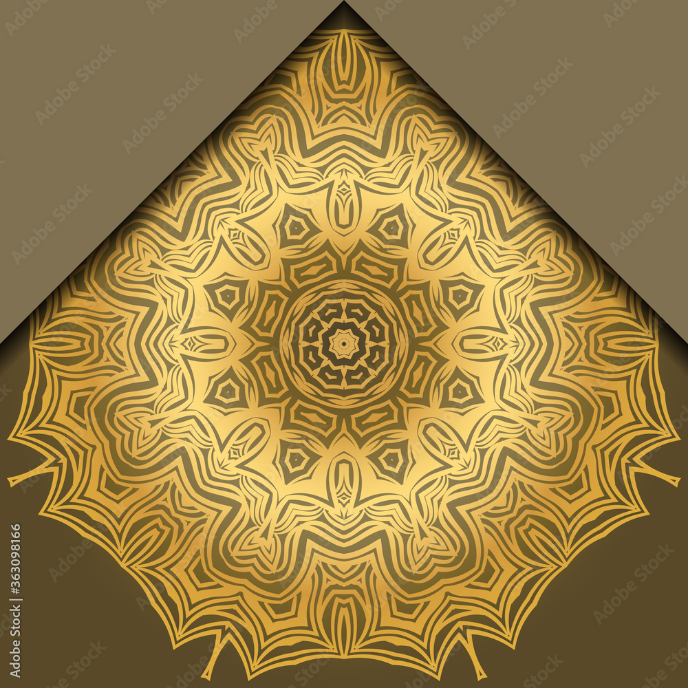 Luxury background. with gold mandala Vector card template. Luxury background. with gold mandala Vector card template.