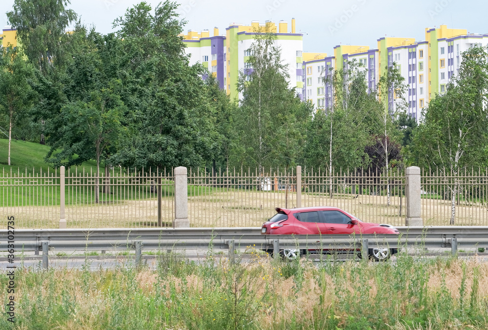 Fototapeta premium City landscape ring bypass road