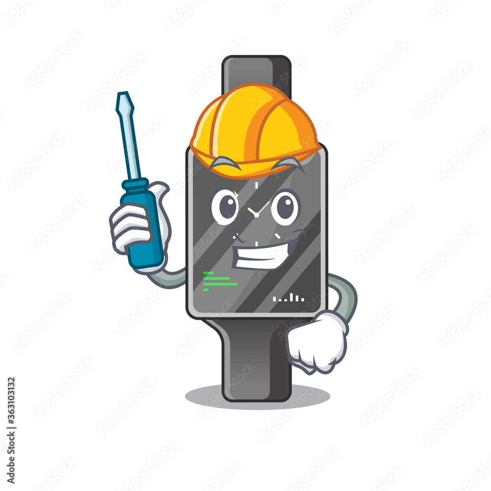 caricature design style of smart watch worked as an automotive caricature design style of smart watch worked as an automotive