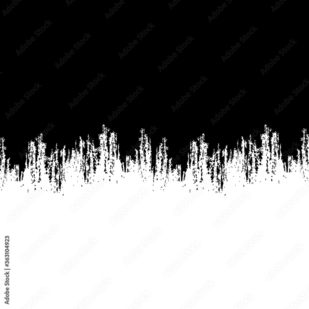 Black Paint Border With Isolated White Background, Vector Illustration Black Paint Border With Isolated White Background, Vector Illustration