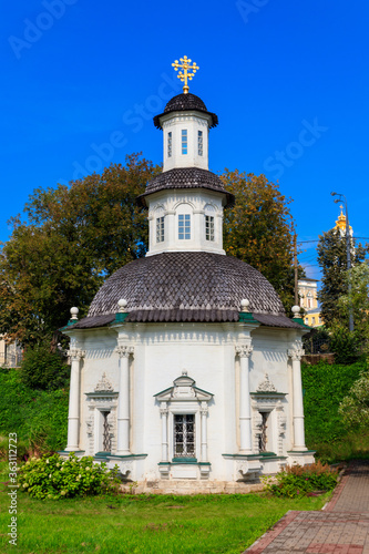 Chapel of the Pyatnitsky well in Sergiev Posad, Russia