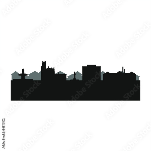 Obraz na płótnie Saint-Sauveur Aix-en-Provence city skyline in France. w salonie