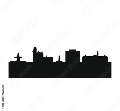 Saint-Sauveur Aix-en-Provence city skyline in France.