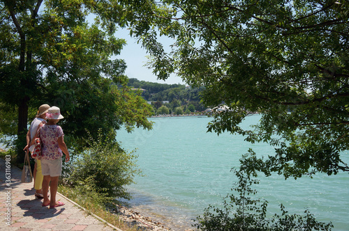 Krasnodar region. Abrau-Durso. Lake Abraulake