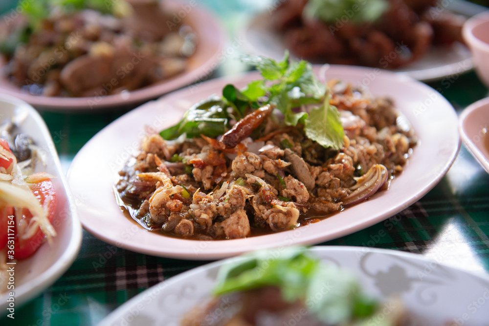 Larb Ped - Spicy and lime mint duck Larb Ped - Spicy and lime mint duck