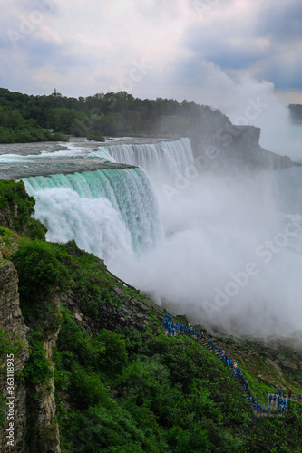 The Niagara Falls on a cloudy day  shot in American side.