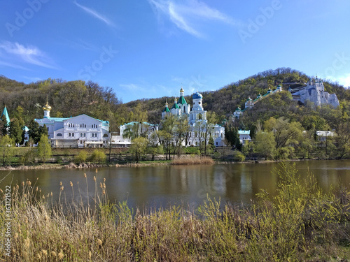 Sviatohirsk Lavra or the Sviatohirsk Cave Monastery. The Holy Mountains Lavra of the Holy Dormition.