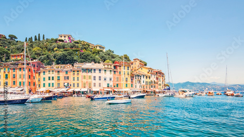 Portofino village on the Italian riviera