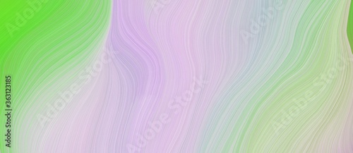 background graphic design with modern soft swirl waves background illustration with light gray, moderate green and dark sea green color