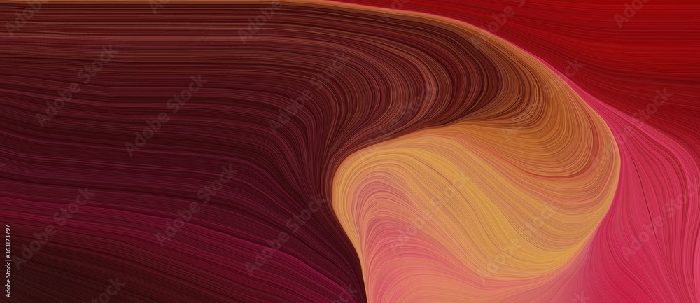 background graphic design with modern soft curvy waves background illustration with dark red, very dark pink and peru color background graphic design with modern soft curvy waves background illustration with dark red, very dark pink and peru color