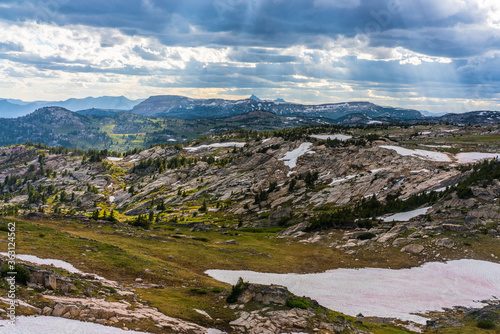 The mountain landscape at bear tooth highway, Montana.