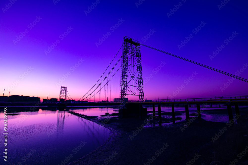 Bridges in the sunset