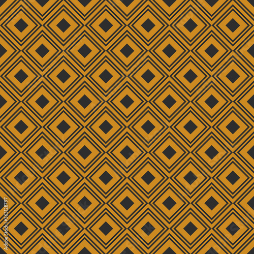 geometric retro background with gold rhombus