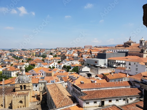 Blick auf die Universitätsstadt Coimbra Portugal