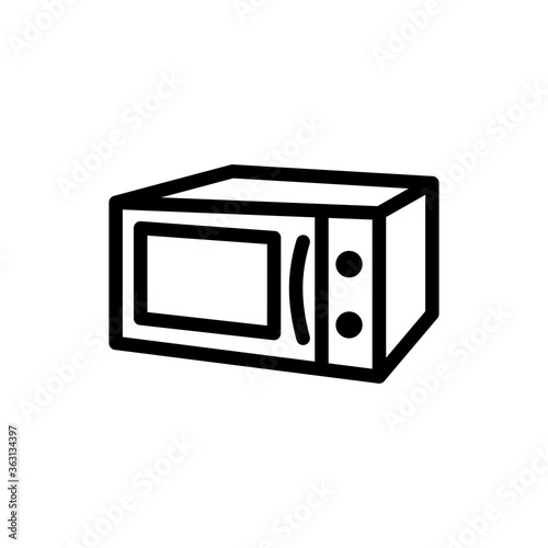 microwave icon vector symbol template