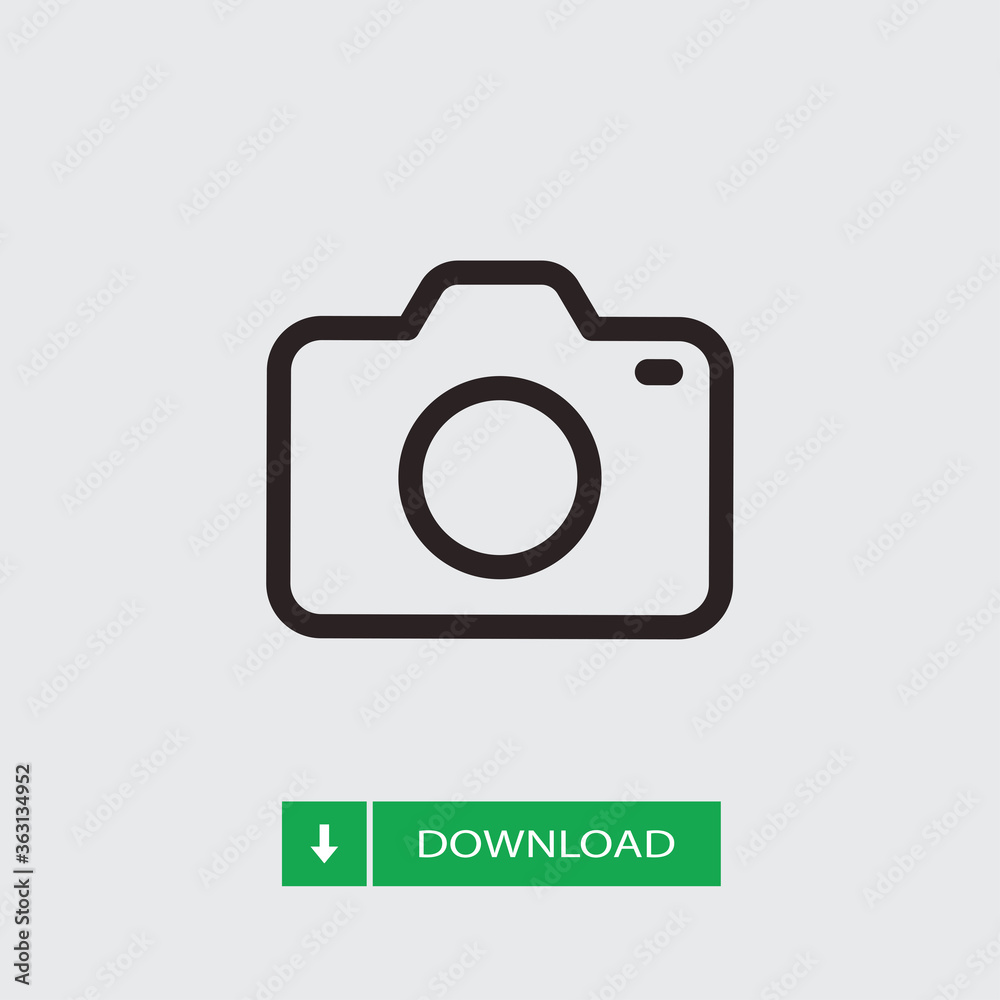 Photo camera icon vector. Photography sign Photo camera icon vector. Photography sign