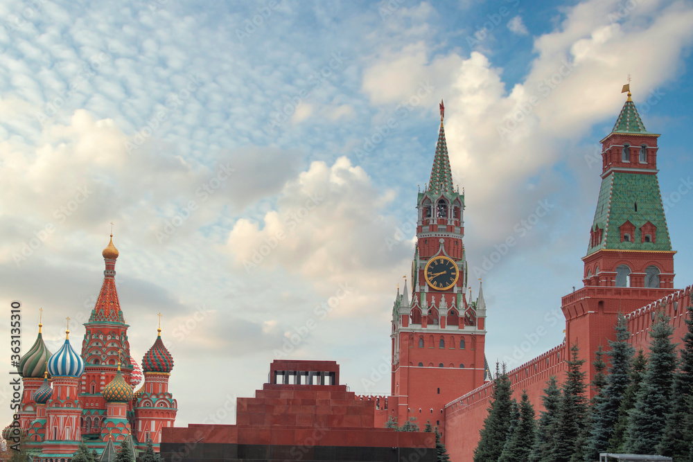 Kremlin and Red Square in Moscow.