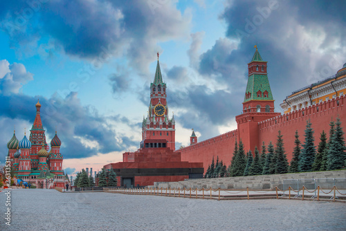 Kremlin and Red Square in Moscow.