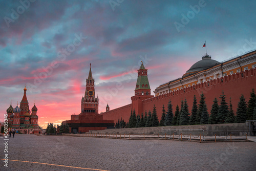 Kremlin and Red Square in Moscow.