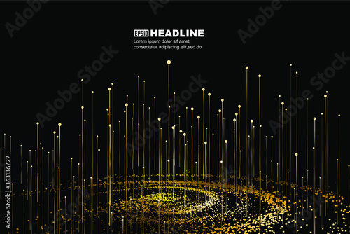 Dot-line emission particle vortex, big data, communication technology