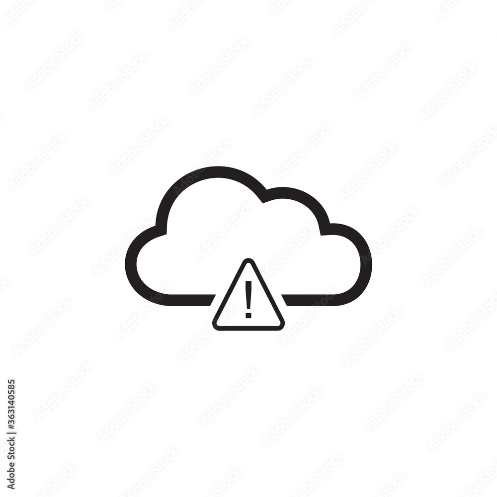 cloud danger icon , cloud data and service icon cloud danger icon , cloud data and service icon
