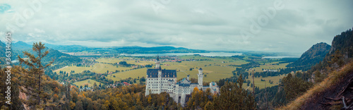 panorama of the old town in the mountains