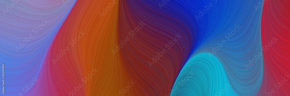 abstract artistic art background with lines and dark moderate pink, firebrick and steel blue colors. can be used as canvas, background or banner