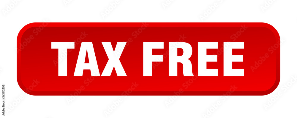 tax free button. tax free square 3d push button tax free button. tax free square 3d push button